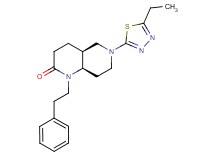 (4aS*,8aR*)-6-(5-ethyl-1,3,4-thiadiazol-2-yl)-1-(2-phenylethyl)octahydro-1,6-naphthyridin-2(1H)-one