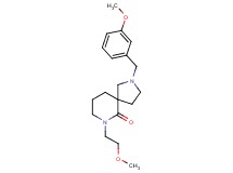 2-(3-methoxybenzyl)-7-(2-methoxyethyl)-2,7-diazaspiro[4.5]decan-6-one