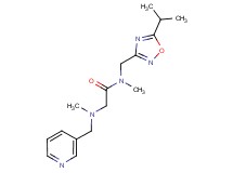 N~1~-[(5-isopropyl-1,2,4-oxadiazol-3-yl)methyl]-N~1~,N~2~-dimethyl-N~2~-(3-pyridinylmethyl)glycinamide