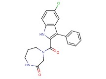 4-[(5-chloro-3-phenyl-1H-indol-2-yl)carbonyl]-1,4-diazepan-2-one