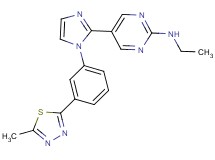 N-ethyl-5-{1-[3-(5-methyl-1,3,4-thiadiazol-2-yl)phenyl]-1H-imidazol-2-yl}pyrimidin-2-amine