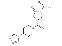 1-isopropyl-4-{[4-(4H-1,2,4-triazol-4-yl)-1-piperidinyl]carbonyl}-2-pyrrolidinone