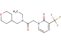 N-ethyl-2-[2-oxo-3-(trifluoromethyl)pyridin-1(2H)-yl]-N-(tetrahydro-2H-pyran-4-ylmethyl)acetamide