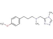 [3-(4-methoxyphenyl)propyl]methyl[(4-methyl-4H-1,2,4-triazol-3-yl)methyl]amine trifluoroacetate