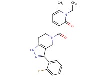 1-ethyl-3-{[3-(2-fluorophenyl)-1,4,6,7-tetrahydro-5H-pyrazolo[4,3-c]pyridin-5-yl]carbonyl}-6-methylpyridin-2(1H)-one