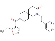 9-[(5-ethyl-1,3-oxazol-4-yl)carbonyl]-2-(2-pyridin-2-ylethyl)-2,9-diazaspiro[5.5]undecan-3-one