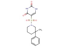 5-[(3-methyl-3-phenylpiperidin-1-yl)sulfonyl]pyrimidine-2,4(1H,3H)-dione