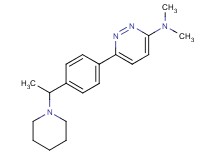 N,N-dimethyl-6-[4-(1-piperidin-1-ylethyl)phenyl]pyridazin-3-amine
