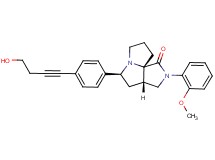(3aS*,5S*,9aS*)-5-[4-(4-hydroxy-1-butyn-1-yl)phenyl]-2-(2-methoxyphenyl)hexahydro-7H-pyrrolo[3,4-g]pyrrolizin-1(2H)-one
