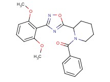 1-benzoyl-2-[3-(2,6-dimethoxyphenyl)-1,2,4-oxadiazol-5-yl]piperidine