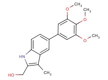 [3-methyl-5-(3,4,5-trimethoxyphenyl)-1H-indol-2-yl]methanol