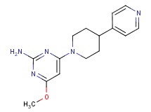 4-methoxy-6-[4-(4-pyridinyl)-1-piperidinyl]-2-pyrimidinamine
