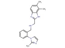 1-(6,7-dimethyl-1H-benzimidazol-2-yl)-N-[2-(2-methyl-1H-imidazol-1-yl)benzyl]methanamine