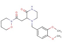 4-(3,4-dimethoxybenzyl)-3-[2-(1,2-oxazinan-2-yl)-2-oxoethyl]-2-piperazinone