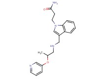3-[3-({[2-(pyridin-3-yloxy)propyl]amino}methyl)-1H-indol-1-yl]propanamide