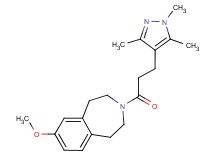 7-methoxy-3-[3-(1,3,5-trimethyl-1H-pyrazol-4-yl)propanoyl]-2,3,4,5-tetrahydro-1H-3-benzazepine