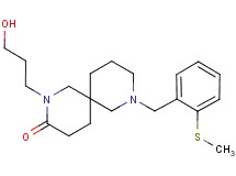 2-(3-hydroxypropyl)-8-[2-(methylthio)benzyl]-2,8-diazaspiro[5.5]undecan-3-one