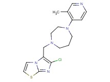 6-chloro-5-{[4-(3-methylpyridin-4-yl)-1,4-diazepan-1-yl]methyl}imidazo[2,1-b][1,3]thiazole