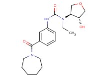 N'-[3-(azepan-1-ylcarbonyl)phenyl]-N-ethyl-N-[(3S*,4R*)-4-hydroxytetrahydrofuran-3-yl]urea