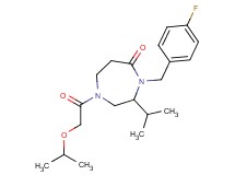 4-(4-fluorobenzyl)-1-(isopropoxyacetyl)-3-isopropyl-1,4-diazepan-5-one