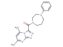 5,7-dimethyl-3-[(4-phenyl-1,4-diazepan-1-yl)carbonyl][1,2,4]triazolo[4,3-a]pyrimidine
