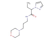 N-[3-(4-morpholinyl)propyl]-2-(1H-pyrazol-1-yl)butanamide
