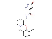 N-{[2-(2,6-dimethylphenoxy)pyridin-3-yl]methyl}-5-oxo-2,5-dihydro-1H-pyrazole-3-carboxamide