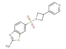 2-methyl-6-{[3-(4-pyridinyl)-1-azetidinyl]sulfonyl}-1,3-benzothiazole