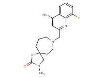 8-[(8-fluoro-4-hydroxyquinolin-2-yl)methyl]-3-methyl-1-oxa-3,8-diazaspiro[4.6]undecan-2-one