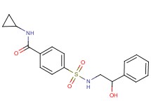 N-cyclopropyl-4-{[(2-hydroxy-2-phenylethyl)amino]sulfonyl}benzamide