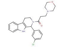 1-(3-chlorophenyl)-2-[3-(4-morpholinyl)propanoyl]-2,3,4,9-tetrahydro-1H-beta-carboline