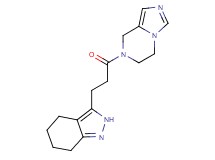 7-[3-(4,5,6,7-tetrahydro-2H-indazol-3-yl)propanoyl]-5,6,7,8-tetrahydroimidazo[1,5-a]pyrazine