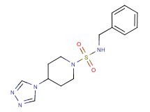 N-benzyl-4-(4H-1,2,4-triazol-4-yl)piperidine-1-sulfonamide