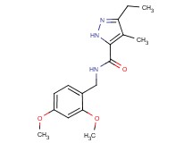 N-(2,4-dimethoxybenzyl)-3-ethyl-4-methyl-1H-pyrazole-5-carboxamide