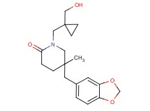 5-(1,3-benzodioxol-5-ylmethyl)-1-{[1-(hydroxymethyl)cyclopropyl]methyl}-5-methylpiperidin-2-one