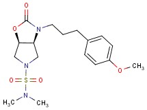 (3aS*,6aR*)-3-[3-(4-methoxyphenyl)propyl]-N,N-dimethyl-2-oxohexahydro-5H-pyrrolo[3,4-d][1,3]oxazole-5-sulfonamide