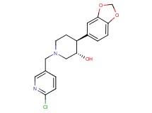 (3S*,4S*)-4-(1,3-benzodioxol-5-yl)-1-[(6-chloropyridin-3-yl)methyl]piperidin-3-ol
