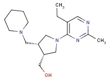 [(3R*,4R*)-1-(5-ethyl-2-methylpyrimidin-4-yl)-4-(piperidin-1-ylmethyl)pyrrolidin-3-yl]methanol