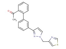 1-{3'-[1-(1,3-thiazol-4-ylmethyl)-1H-pyrazol-3-yl]-2-biphenylyl}ethanone