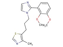 5-{3-[2-(2,3-dimethoxyphenyl)-1H-imidazol-1-yl]propyl}-4-methyl-1,3-thiazole