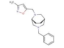 (1S*,5R*)-3-benzyl-6-[(3-methyl-5-isoxazolyl)methyl]-3,6-diazabicyclo[3.2.2]nonane