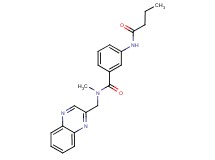 3-(butyrylamino)-N-methyl-N-(quinoxalin-2-ylmethyl)benzamide