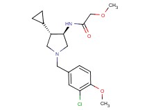 N-[rel-(3R,4S)-1-(3-chloro-4-methoxybenzyl)-4-cyclopropyl-3-pyrrolidinyl]-2-methoxyacetamide hydrochloride