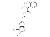 2-(dimethylamino)-N-[2-(4,5-dimethyl-1H-benzimidazol-2-yl)ethyl]-2-(2-fluorophenyl)acetamide