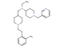 N-ethyl-N-({1-[2-(2-methylphenyl)ethyl]-4-piperidinyl}methyl)-1-(3-pyridinylmethyl)-4-piperidinamine