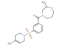 2-methyl-4-{3-[(4-methyl-3,6-dihydropyridin-1(2H)-yl)sulfonyl]benzoyl}-1,4-oxazepane