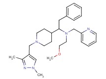 (1-{1-[(1,3-dimethyl-1H-pyrazol-4-yl)methyl]-4-piperidinyl}-2-phenylethyl)(2-methoxyethyl)(2-pyridinylmethyl)amine