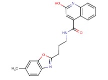 2-hydroxy-N-[3-(6-methyl-1,3-benzoxazol-2-yl)propyl]-4-quinolinecarboxamide