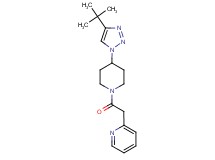 2-{2-[4-(4-tert-butyl-1H-1,2,3-triazol-1-yl)-1-piperidinyl]-2-oxoethyl}pyridine trifluoroacetate