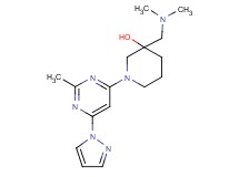3-[(dimethylamino)methyl]-1-[2-methyl-6-(1H-pyrazol-1-yl)-4-pyrimidinyl]-3-piperidinol